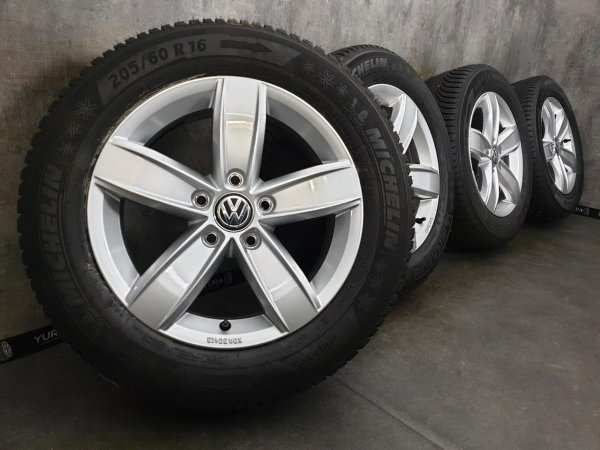 VW T Roc 2G A1 Corvara Alloy Rims Winter Tyres 205/60 R 16 2021 Michelin 7,8-6,6mm 6J ET43 2GA601025Q 5x112