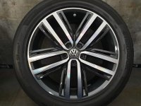 VW Tiguan 2 5NA Allspace Auckland Alloy Rims Summer Tyres 235/50 R 19 TPMS Seal Hankook 2019 6,3-5,1mm 7J ET43 5NA601025F 5x112 Anthracite