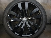 VW Touareg 3 3Q CR7 Suzuka Alufelgen Sommerreifen 285/40 R 21 RDKS Pirelli 2017 6,4-5,9mm 9,5J ET31 760601025D 5x112 SCHWARZ