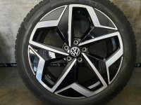 Genuine OEM VW ID.3 Andoya Alloy Rims Winter Tyres 215/50 R 19 Seal 99% 2021 Continental 7,5J ET50 10A601025H Black 5x112