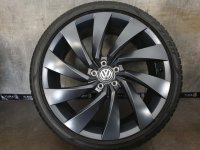 Original VW Arteon 3G Rosario Alufelgen Sommerreifen 245/35 R 20 Seal Pirelli 2017 6,9mm 8J ET40 3G8601025D 5x112 Dark Graphite Matt