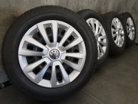 Original VW Touran 2 5TA Stahlfelgen Winterreifen 205/60 R 16 Semperit 2018 5,3-3,9mm 6,5J ET48 5QA601027_/B 5x112