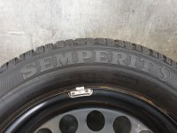 Genuine OEM VW Touran 2 5TA Steel Rims Winter Tyres 205/60 R 16 Semperit 2018 5,3-3,9mm 6,5J ET48 5QA601027_/B 5x112