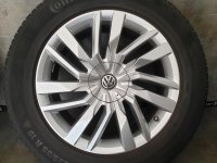 Original VW Touareg 3 3Q CR Osorno Alufelgen Winterreifen 255/55 R 19 RDKS Continental 2018 7,7-7,4mm 8J ET28 760601025E 5x112
