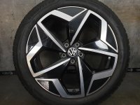 Genuine OEM VW ID.3 E1 Andoya Alloy Rims Winter Tyres 215/50 R 19 99% 2020 Goodyear 7,5J ET50 10A601025H 5x112 Black