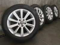 Genuine OEM VW Passat B8 3G Variant Helsinki Alloy Rims Winter Tyres 215/55 R 17 Seal 2021 Pirelli 7-5,7mm 6,5J ET41 3G0601025C 5x112