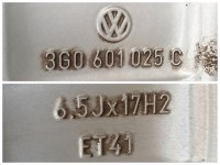Original VW Passat B8 3G Variant Helsinki Alufelgen Winterreifen 215/55 R 17 Seal 2020 Pirelli 6,5J ET41 3G0601025C 5x112
