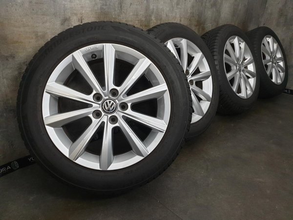 Genuine OEM VW Polo 6 2G AW GTI Merano Alloy Rims Winter Tyres 185/60 R 16 2020 Bridgestone 7,5-4,7mm 6J ET45 2G0071496 KBA 51206 5x100