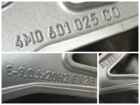 Genuine OEM Audi Q7 SQ7 4M S Line Alloy Rims Winter Tyres 285/45 R 20 NEW 2020 Goodyear 9J ET28 4M0601025CQ 5x112 silber