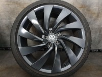 Genuine OEM VW Arteon 3G Rosario Alloy Rims Summer Tyres 245/35 R 20 Seal 2021 Pirelli 6,7-6,4mm 8J ET40 3G8601025D 5x112 Dark Graphite Matt