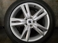 Genuine OEM Seat Ateca 5FP 2WD Alloy Rims Summer Tyres 215/50 R 18 NEW 2022 Falken 7J ET45 575601025G 5x112