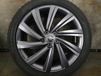 Skoda Octavia NX 4 RS Perseus Alloy Rims Winter Tyres 225/45 R 18 Pirelli NEW 7,5 ET48 5E3601025H Anthracite 5x112