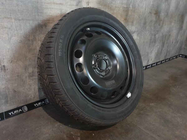 1x Original VW Polo 5 6R 6C GTI Stahlfelge Winterreifen 195/50 R 16 Continental 2016 6J ET40 6R0601027N 5x100