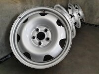 4x Original VW T5 T6 7E Stahlfelgen 17 Zoll 7J ET55...