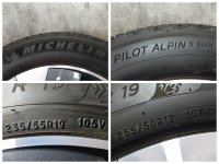 Genuine OEM Skoda Enyaq iV 80 80x Regulus Alloy Rims Winter Tyres 235/55 R 19 255/50 R 19 2020 Michelin 7,2-6,6mm 8J ET45 5LA601025A Anthracite 5x112