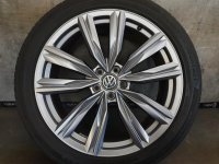 Genuine OEM VW Tiguan 2 AD Allspace Kapstadt Alloy Rims Summer Tyres 235/45 R 20 Seal 2021 Continental 7,1mm 8J ET41 5NN601025H 5x112