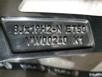 4x Genuine OEM VW Golf 8 5H R GTI GTD R Line Estoril Alloy Rims 19 Inch 8J ET50 5H0601025S 5H0601025AD 5H0601025AM 5x112 Black