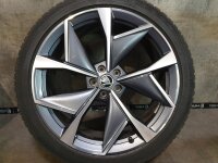 Original Skoda Enyaq iV 80 80x 85 85x RS Coupe Elroq 85 Sportline RS Vision Aero Alufelgen Winterreifen 235/45 R 21 255/40 R 21 Continental 2021 2022 8,5J ET40 9J ET42 5LA601025M 5LA601025AK 5x112 ANTHRAZIT