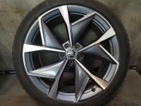 Original Skoda Enyaq iV 80 80x 85 85x RS Coupe Elroq 85 Sportline RS Vision Aero Alufelgen Winterreifen 235/45 R 21 255/40 R 21 Continental 2021 2022 8,5J ET40 9J ET42 5LA601025M 5LA601025AK 5x112 ANTHRAZIT