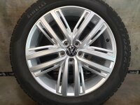 Original VW Tiguan 2 5NA Auckland Alufelgen Winterreifen 235/50 R 19 Pirelli 2023 7J ET43 5NA601025N 5x112 silber