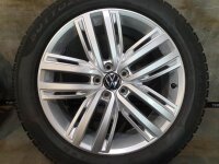 Original VW Tiguan 2 5NA Auckland Alufelgen Winterreifen 235/50 R 19 Pirelli 2023 7J ET43 5NA601025N 5x112 silber