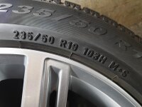 Original VW Tiguan 2 5NA Auckland Alufelgen Winterreifen 235/50 R 19 Pirelli 2023 7J ET43 5NA601025N 5x112 silber