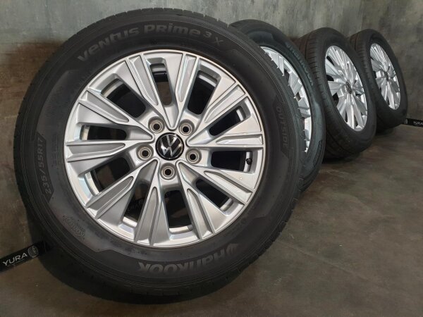 Original VW T7 Multivan Dundrod Alufelgen Sommerreifen 235/55 R 17 2024 Hankook 6,5J ET60 7T0601025A 5x120 grau