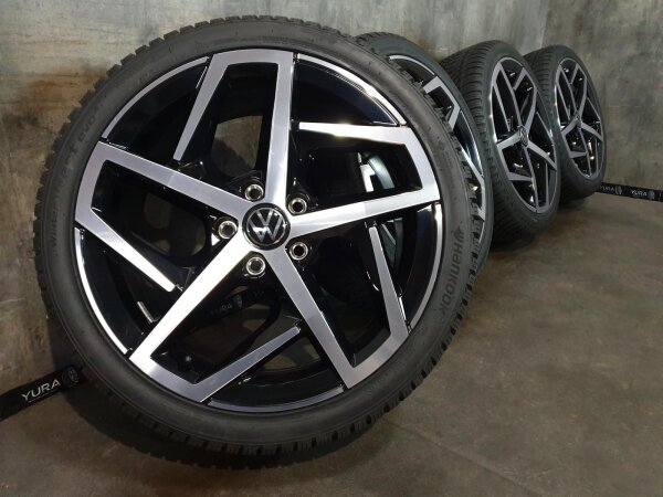 Original VW Golf 8 5H R GTI GTD Dallas Alufelgen Winterreifen 225/40 R 18 NEU 2022 Hankook 7,5J ET51 5H0601025G 5x112