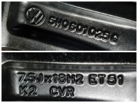Original VW Golf 8 5H R GTI GTD Dallas Alufelgen Winterreifen 225/40 R 18 NEU 2022 Hankook 7,5J ET51 5H0601025G 5x112