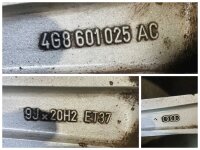 1x Original Audi A7 4G S Line Alufelge Winterreifen 265/35 R 20 Dunlop 2011 9J ET37 4G8601025AC 5x112