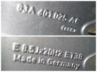 Original Audi Q3 SQ3 RS Q3 F3 Alufelgen Sommerreifen 255/40 R 20 NEU 2024 Bridgestone 8,5J ET38 83A601025AC 5x112