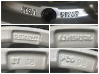 Fiat 500L Trekking Living Tipo 356 Tipo Cross 356 Egea 356 Alufelgen Winterreifen 195/65 R 15 Yokohama 2020 6J ET38 KBA 51747 5x98 Dezent