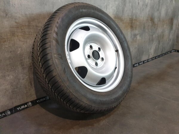 1x Original VW T5 T6 7E Stahlfelge Ganzjahresreifen 235/55 R 17 NEU 2021 Bridgestone 7J ET55 7E0601027B 5x120