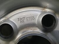 1x Original VW T5 T6 7E Stahlfelge Ganzjahresreifen 235/55 R 17 NEU 2021 Bridgestone 7J ET55 7E0601027B 5x120