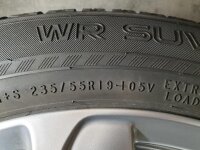 Original Volvo XC90 2 Typ 256 Alufelgen Winterreifen 235/55 R 19 Nokian 2019 8J ET42,5 31423021 5x108