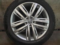 Original VW Tiguan 2 5NA Auckland Alufelgen Winterreifen 235/50 R 19 Pirelli 2019 7J ET43 5NA601025N 5x112 SILBER