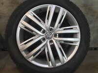 Original VW Tiguan 2 5NA Auckland Alufelgen Winterreifen 235/50 R 19 Pirelli 2019 7J ET43 5NA601025N 5x112 SILBER