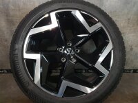 Original VW Tiguan 3 CT1 Tayron Coventry Alufelgen Winterreifen 255/45 R 19 2023 Continental 8,5J ET38 571601025E 5x112 SCHWARZ GLANZ