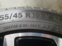 Original VW Tiguan 3 CT1 Tayron Coventry Alufelgen Winterreifen 255/45 R 19 2023 Continental 8,5J ET38 571601025E 5x112 SCHWARZ GLANZ