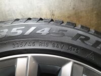 Original VW Passat B8 3G Variant Dartford Alufelgen Winterreifen 235/45 R 18 Seal NEU Pirelli 2020 8J ET44 3G0601025H 3G0601025BQ 5x112 SILBER