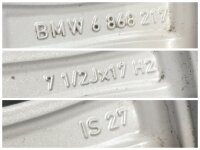 Original BMW 5er G30 G31 Styling 618 Alufelgen Winterreifen 225/55 R 17 RDCi Dunlop 2018 7,5J IS27 6868217 5x112