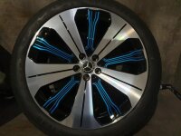 Original Mercedes EQS V297 EQE 350 450 4MATIC V295 Alufelgen Sommerreifen 265/40 R 21 RDKS Goodyear 2020 9,5J ET41,5 A2974011000 5x112