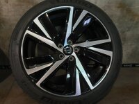 Original Volvo V90 S90 2 Typ P 5-Spoke Black Diamond Cut Alufelgen Winterreifen 255/40 R 19 Michelin 2021 8,5J ET47 32243394 5x108