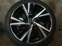 Original Volvo V90 S90 2 Typ P 5-Spoke Black Diamond Cut Alufelgen Winterreifen 255/40 R 19 Michelin 2021 8,5J ET47 32243394 5x108