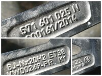 Original VW Tiguan 3 CT1 Tayron Cannes Alufelgen Sommerreifen 235/45 R 20 RDKS Seal 2023 Continental 8J ET38 571601025N 5x112