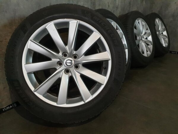 Original Volvo XC90 2 Typ 256 10-Turbinenspeichen-Design 172 Alufelgen Winterreifen 235/55 R 19 Michelin Continental 2018 2019 2022 8J ET42,5 31362276 5x108