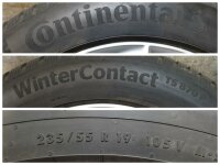Original Volvo XC90 2 Typ 256 10-Turbinenspeichen-Design 172 Alufelgen Winterreifen 235/55 R 19 Michelin Continental 2018 2019 2022 8J ET42,5 31362276 5x108
