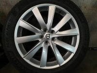 Original Volvo XC90 2 Typ 256 10-Turbinenspeichen-Design 172 Alufelgen Winterreifen 235/55 R 19 Michelin Continental 2018 2019 2022 8J ET42,5 31362276 5x108