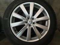 Original Volvo XC90 2 Typ 256 10-Turbinenspeichen-Design 172 Alufelgen Winterreifen 235/55 R 19 Michelin Continental 2018 2019 2022 8J ET42,5 31362276 5x108