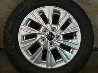 Original VW T7 Multivan Dundrod Alufelgen Winterreifen 215/60 R 17C 2024 Bridgestone 6,5J ET60 7T0601025A 5x120 GRAU